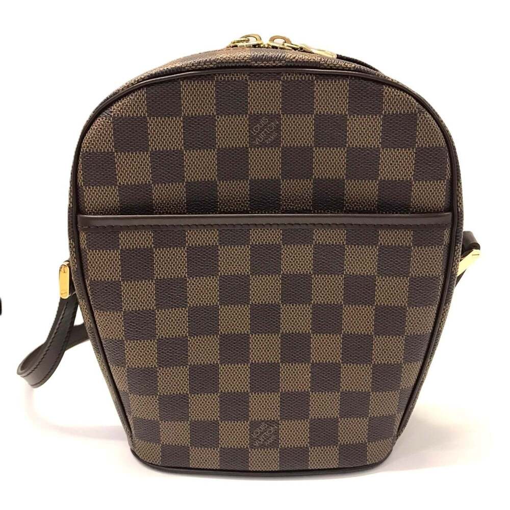LOUIS VUITTON Authentic Brown Damier Leather Pochette Shoulder Bag - Picture 2 of 6